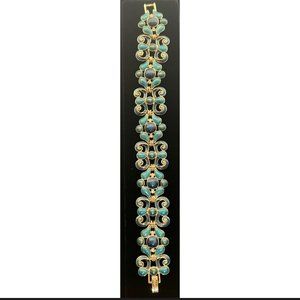 Vintage Napier Enamel Green Bracelet